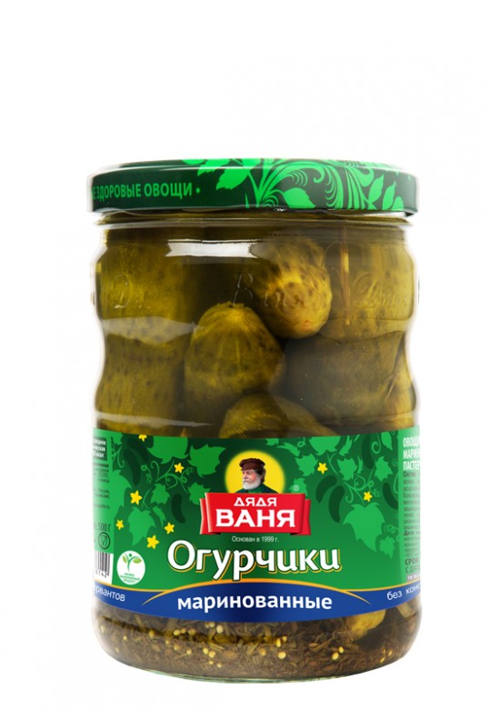 Огурчики маринованные 950 г