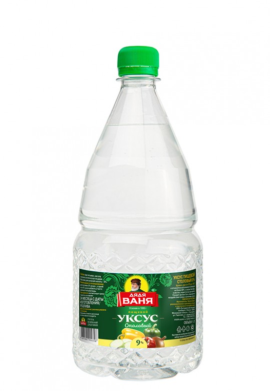 Уксус столовый 9% 1 л