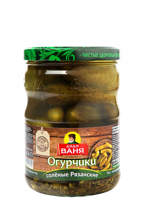 Огурчики Рязанские соленые 950 г