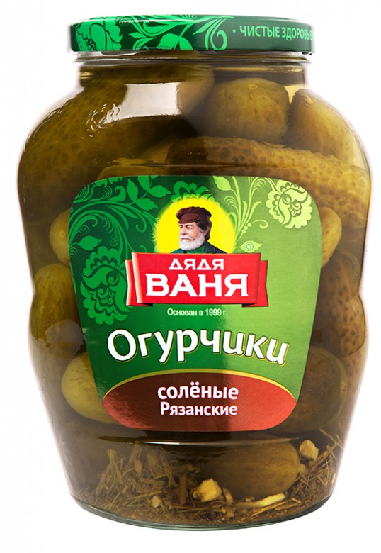 Огурчики соленые "Рязанские" 1800 г