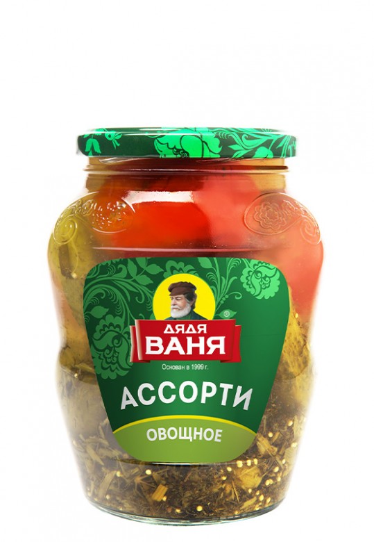 Ассорти "Овощное" маринованное (огурцы и томаты) 680 г