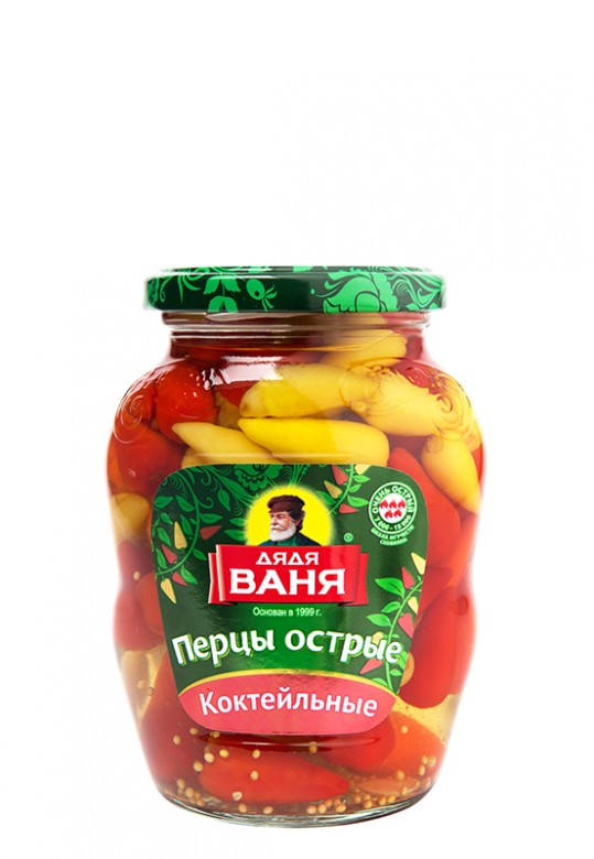 Перцы острые «Коктейльные» 350 г