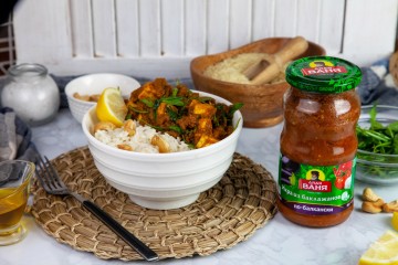 Карри с икрой из баклажанов и тофу по рецепту от Дяди Вани