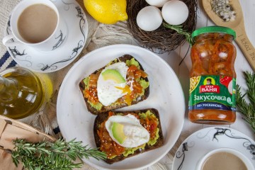 Вкусный завтрак с закусочкой "по-тоскански", по рецепту от Дяди Вани